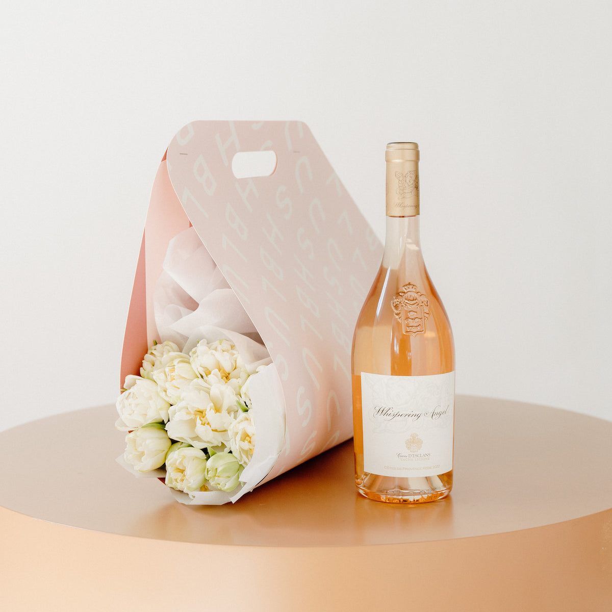 Seasonal Blooms Carrier + 'Whispering Angel' French Rosé 750ml