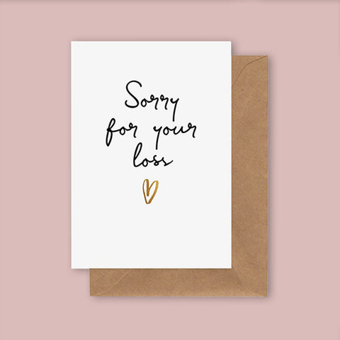 Sorry For Your Loss Card-gift-blush-flowers-bouquet-auckland-delivery